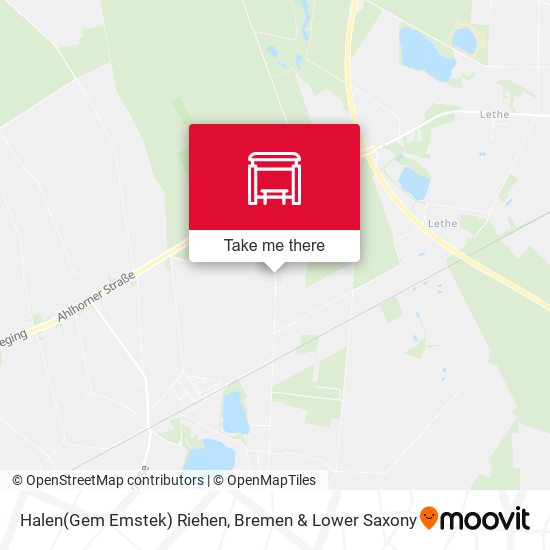 Halen(Gem Emstek) Riehen map
