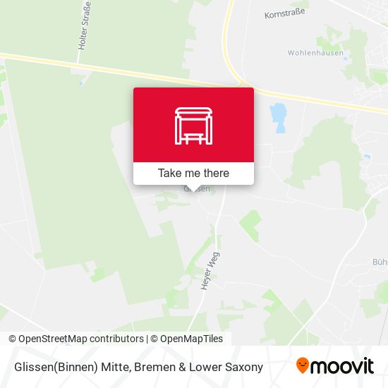 Glissen(Binnen) Mitte map
