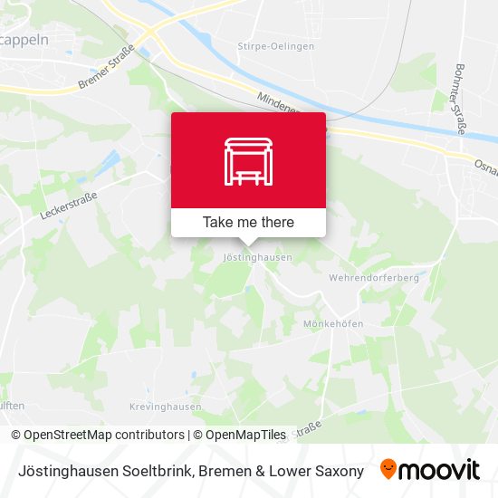 Jöstinghausen Soeltbrink map