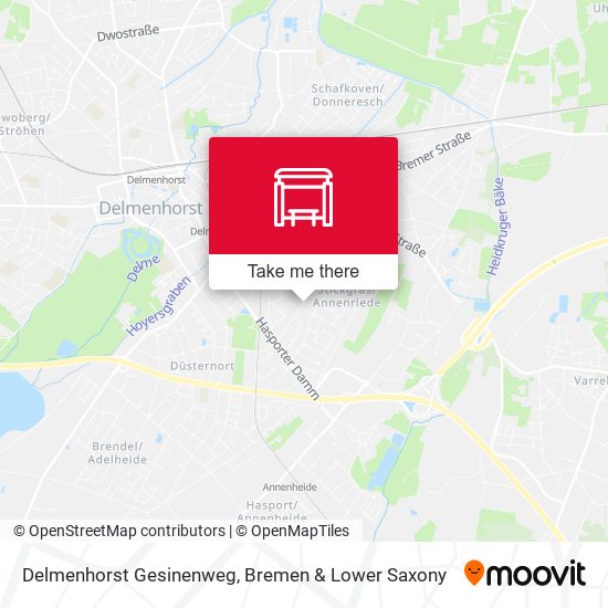 Delmenhorst Gesinenweg map