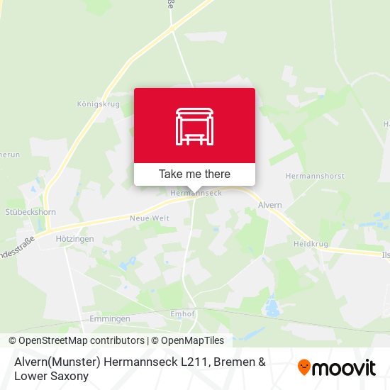 Alvern(Munster) Hermannseck L211 map
