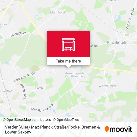 Verden(Aller) Max-Planck-Straße / Focke map