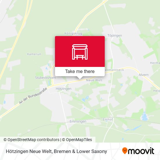 Hötzingen Neue Welt map