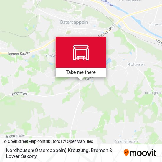 Nordhausen(Ostercappeln) Kreuzung map