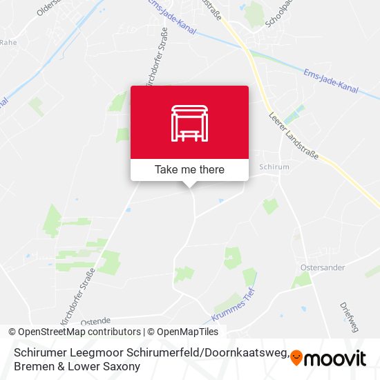 Schirumer Leegmoor Schirumerfeld / Doornkaatsweg map