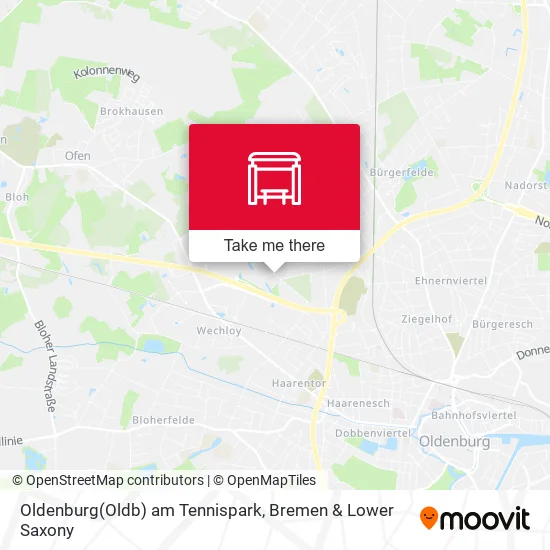 Oldenburg(Oldb) am Tennispark map