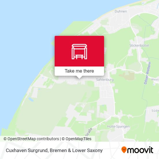 Cuxhaven Surgrund map