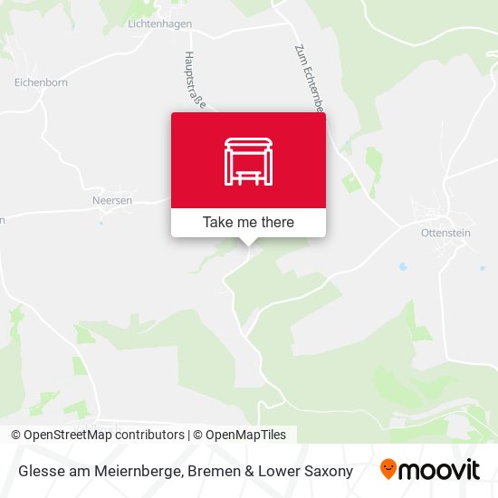 Glesse am Meiernberge map