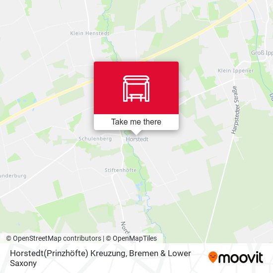 Horstedt(Prinzhöfte) Kreuzung map