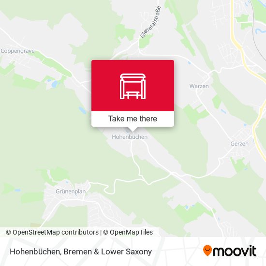 Hohenbüchen map