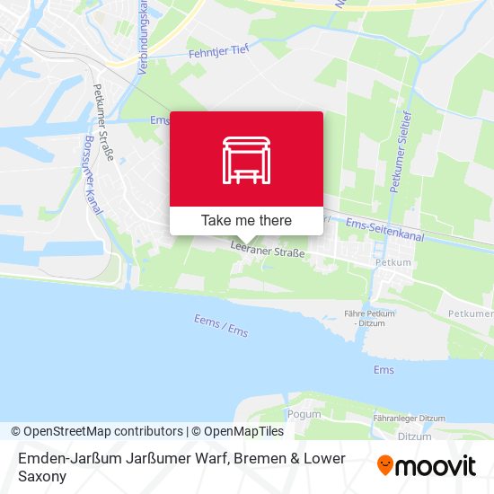 Emden-Jarßum Jarßumer Warf map