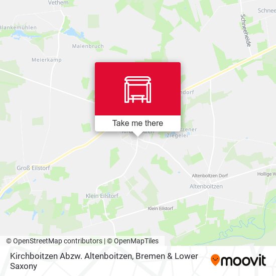 Kirchboitzen Abzw. Altenboitzen map