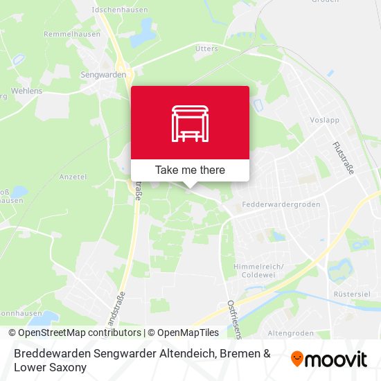 Breddewarden Sengwarder Altendeich map