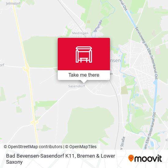 Bad Bevensen-Sasendorf K11 map