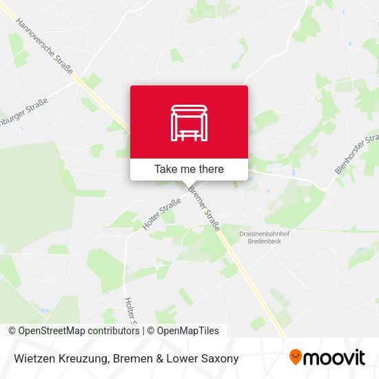 Wietzen Kreuzung map