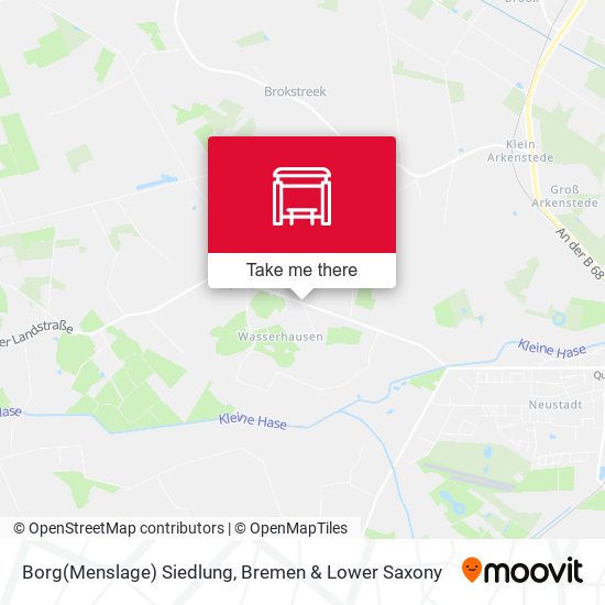 Borg(Menslage) Siedlung map
