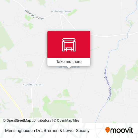 Mensinghausen Ort map