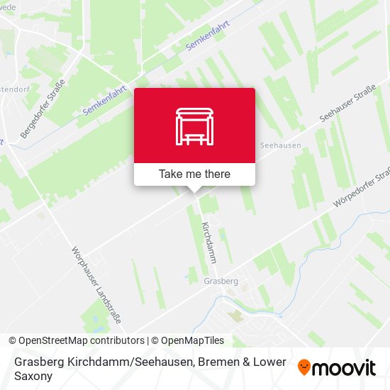 Grasberg Kirchdamm/Seehausen map