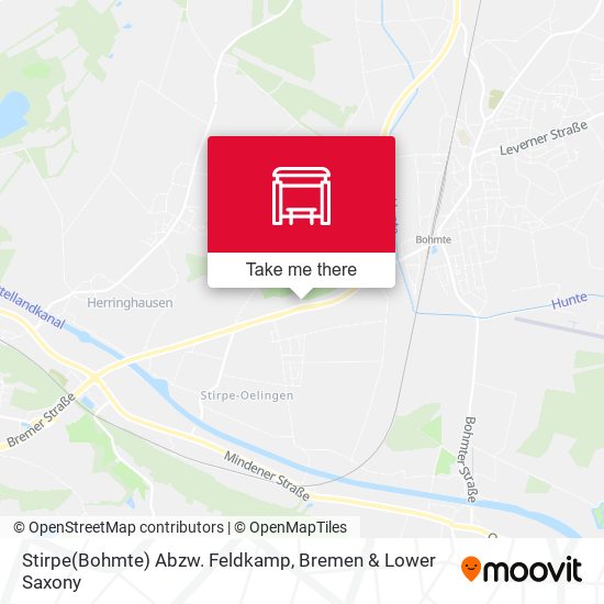 Stirpe(Bohmte) Abzw. Feldkamp map