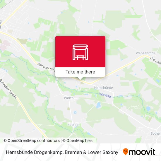 Hemsbünde Drögenkamp map