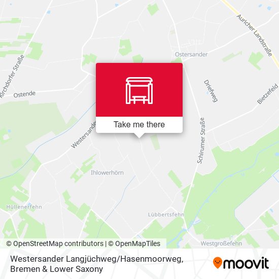 Westersander Langjüchweg / Hasenmoorweg map