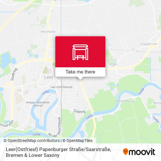 Leer(Ostfriesl) Papenburger Straße / Saarstraße map