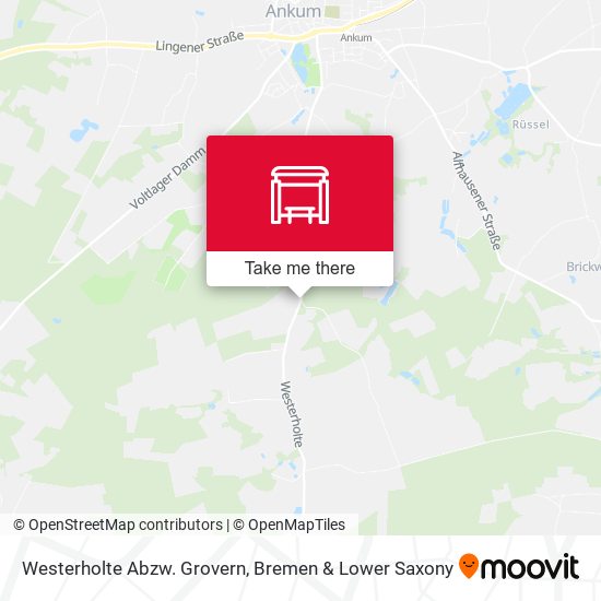 Westerholte Abzw. Grovern map