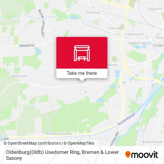 Oldenburg(Oldb) Usedomer Ring map