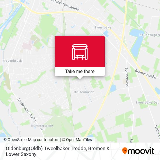 Oldenburg(Oldb) Tweelbäker Tredde map