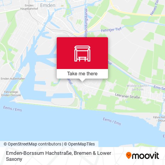 Emden-Borssum Hachstraße map