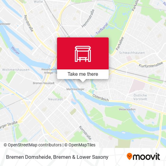 Bremen Domsheide map