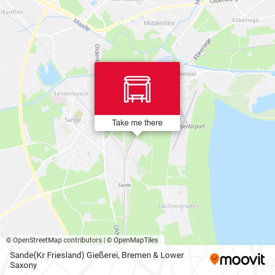 Sande(Kr Friesland) Gießerei map