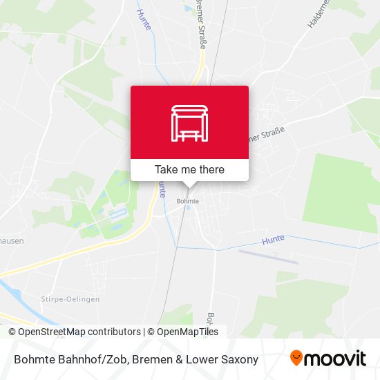 Bohmte Bahnhof/Zob map