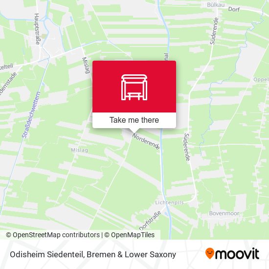 Odisheim Siedenteil map