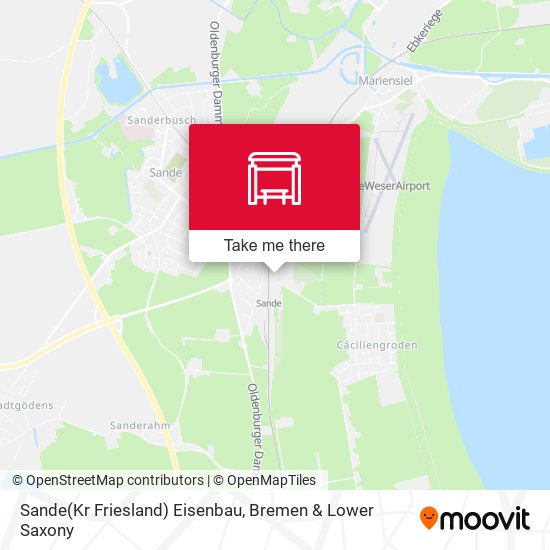 Sande(Kr Friesland) Eisenbau map