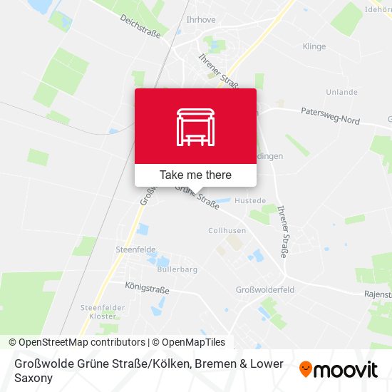 Großwolde Grüne Straße/Kölken map