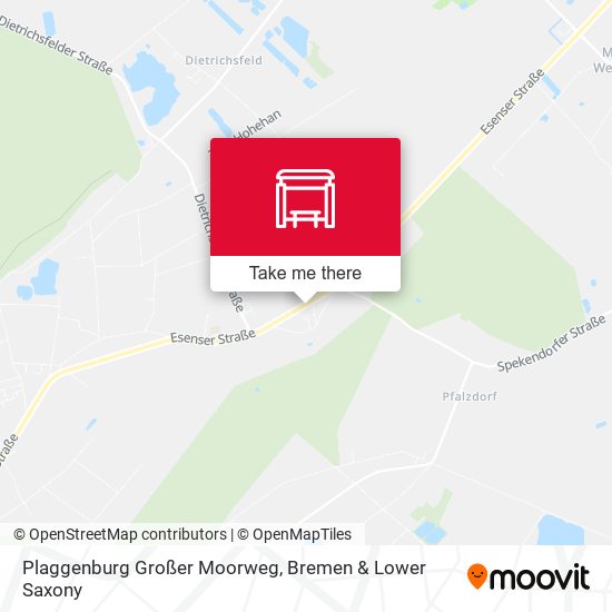 Plaggenburg Großer Moorweg map