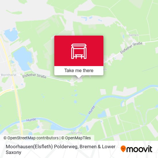 Moorhausen(Elsfleth) Polderweg map