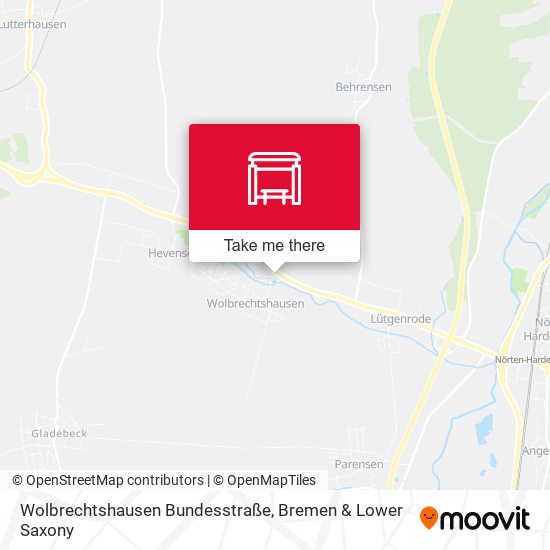 Wolbrechtshausen Bundesstraße map