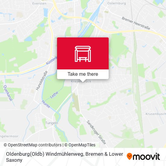 Oldenburg(Oldb) Windmühlenweg map