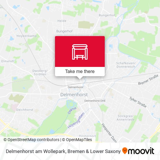 Delmenhorst am Wollepark map