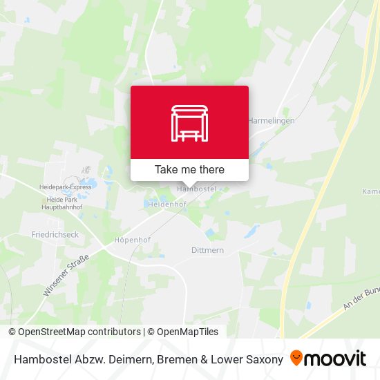 Hambostel Abzw. Deimern map