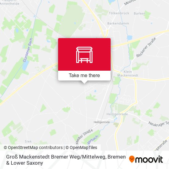 Groß Mackenstedt Bremer Weg / Mittelweg map