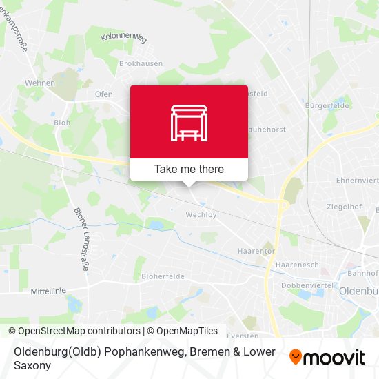 Oldenburg(Oldb) Pophankenweg map