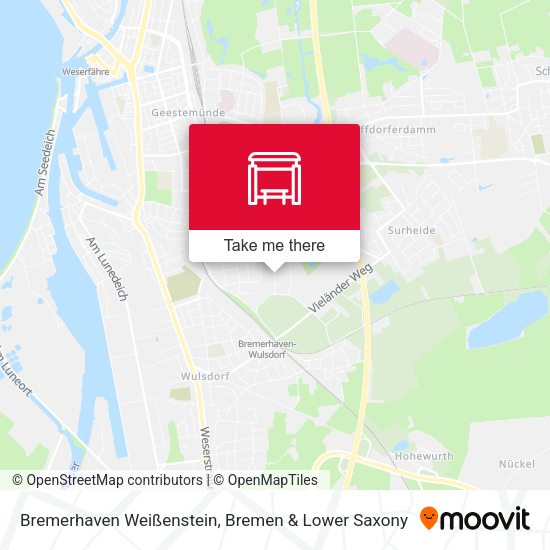 Bremerhaven Weißenstein map