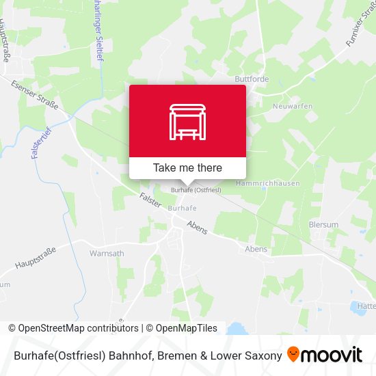 Burhafe(Ostfriesl) Bahnhof map