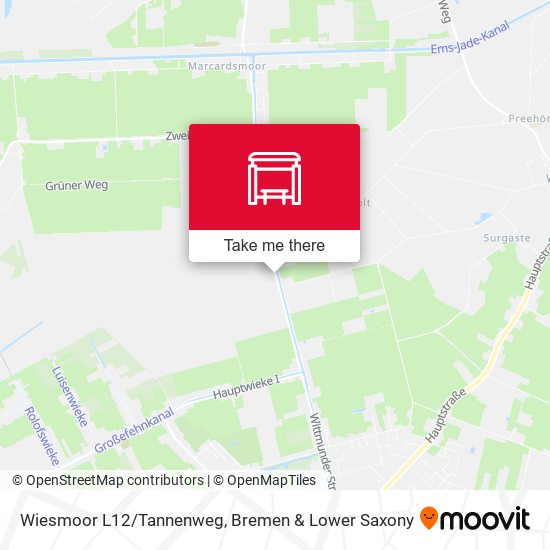 Wiesmoor L12/Tannenweg map