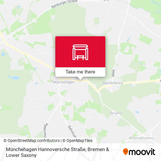 Münchehagen Hannoversche Straße map