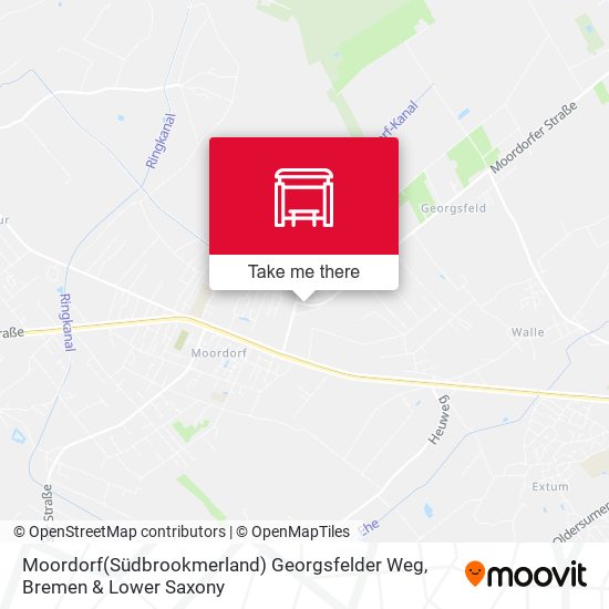 Moordorf(Südbrookmerland) Georgsfelder Weg map