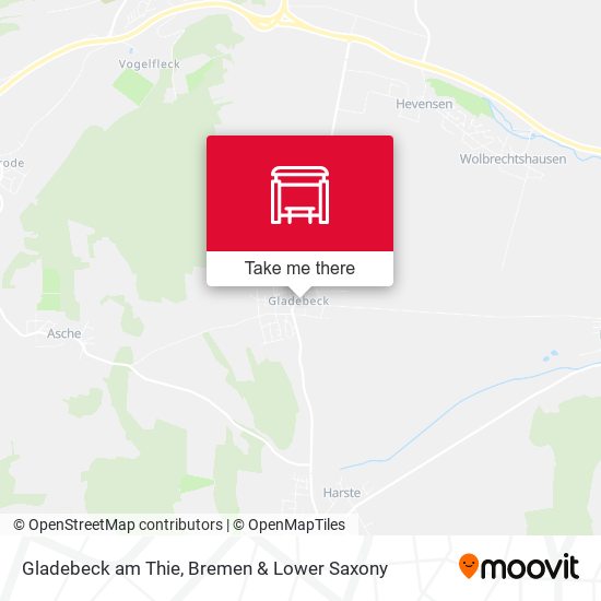 Gladebeck am Thie map